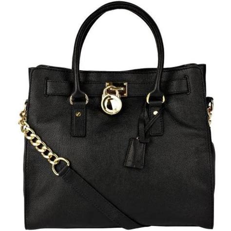 MICHAEL KORS Tasche Hamilton Black Schwarz Gold 